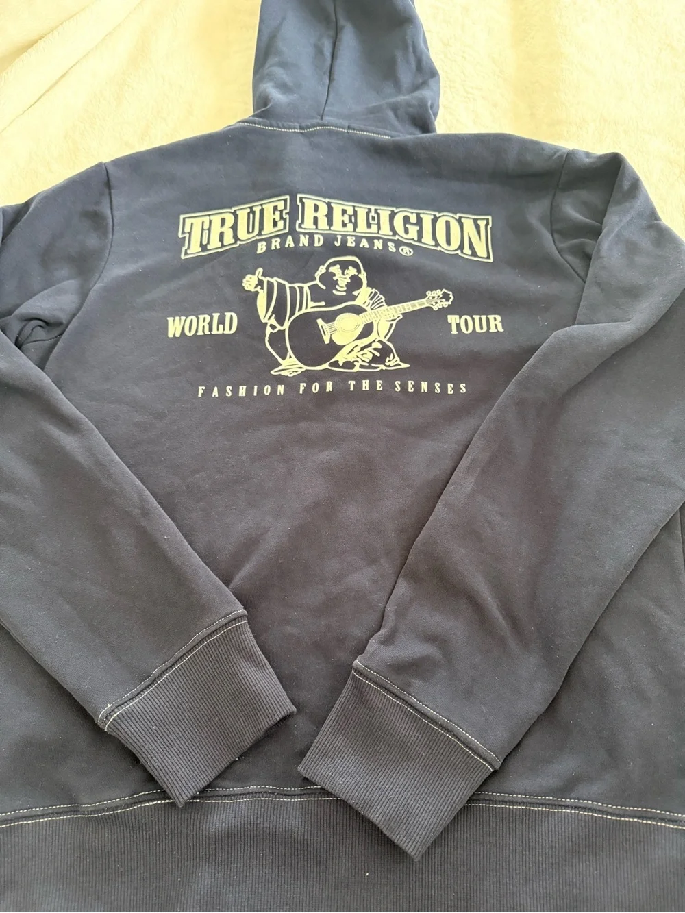 True Religion Navy Blue hoodie Sz(M)